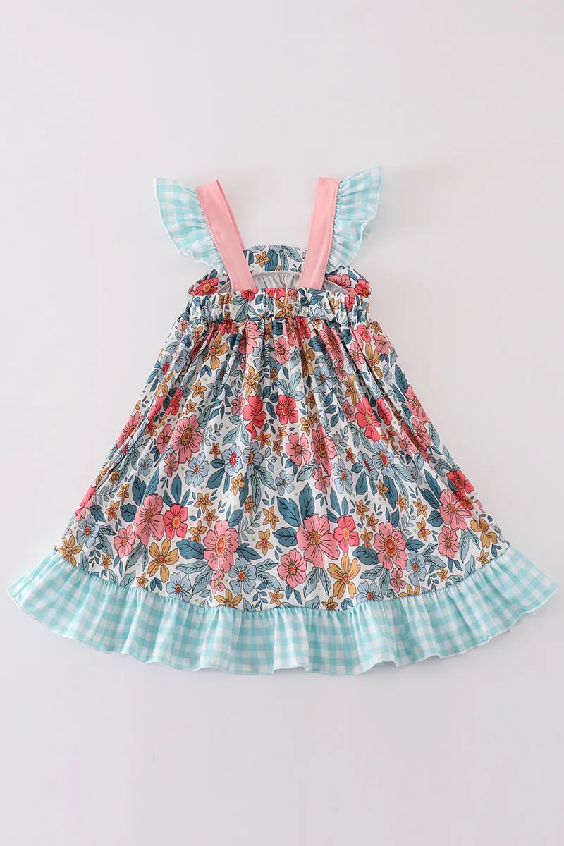 Garden Blossom Print Girl Dress