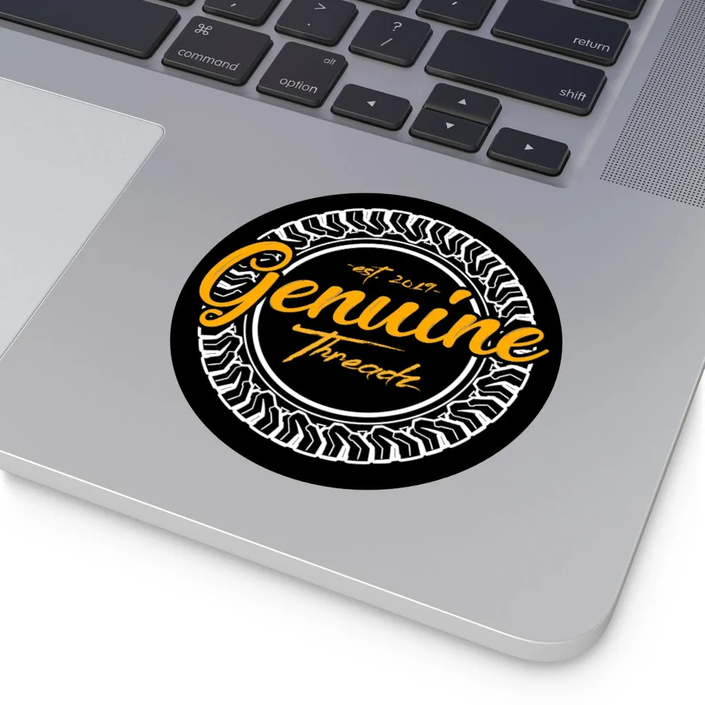 Genuine Threadz Round Vinyl Stickers
