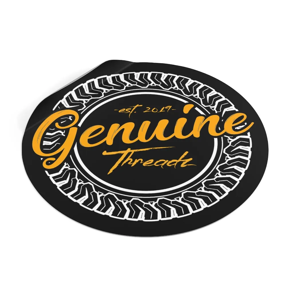 Genuine Threadz Round Vinyl Stickers