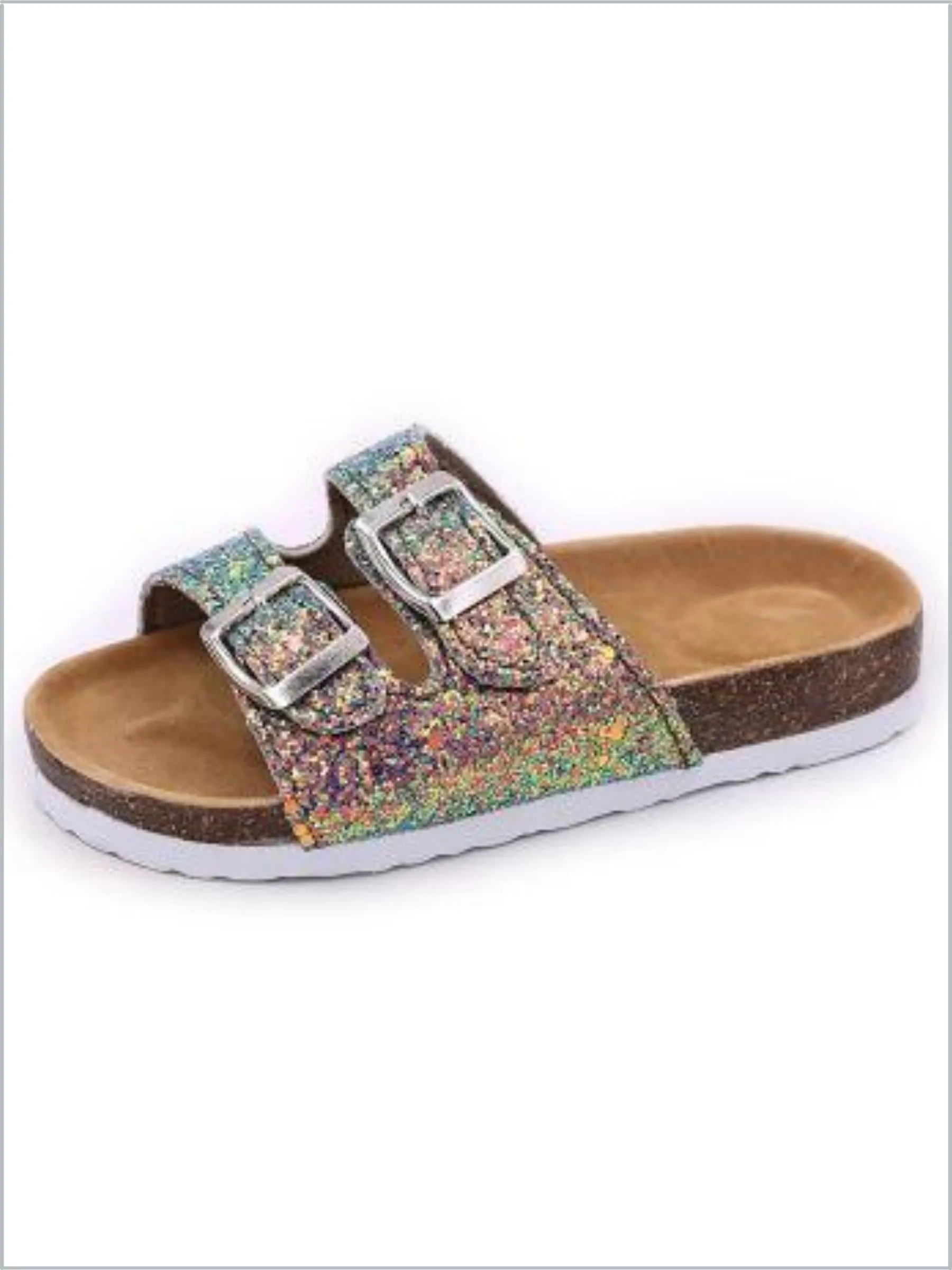 Girls Sparkle Sequined Sandals