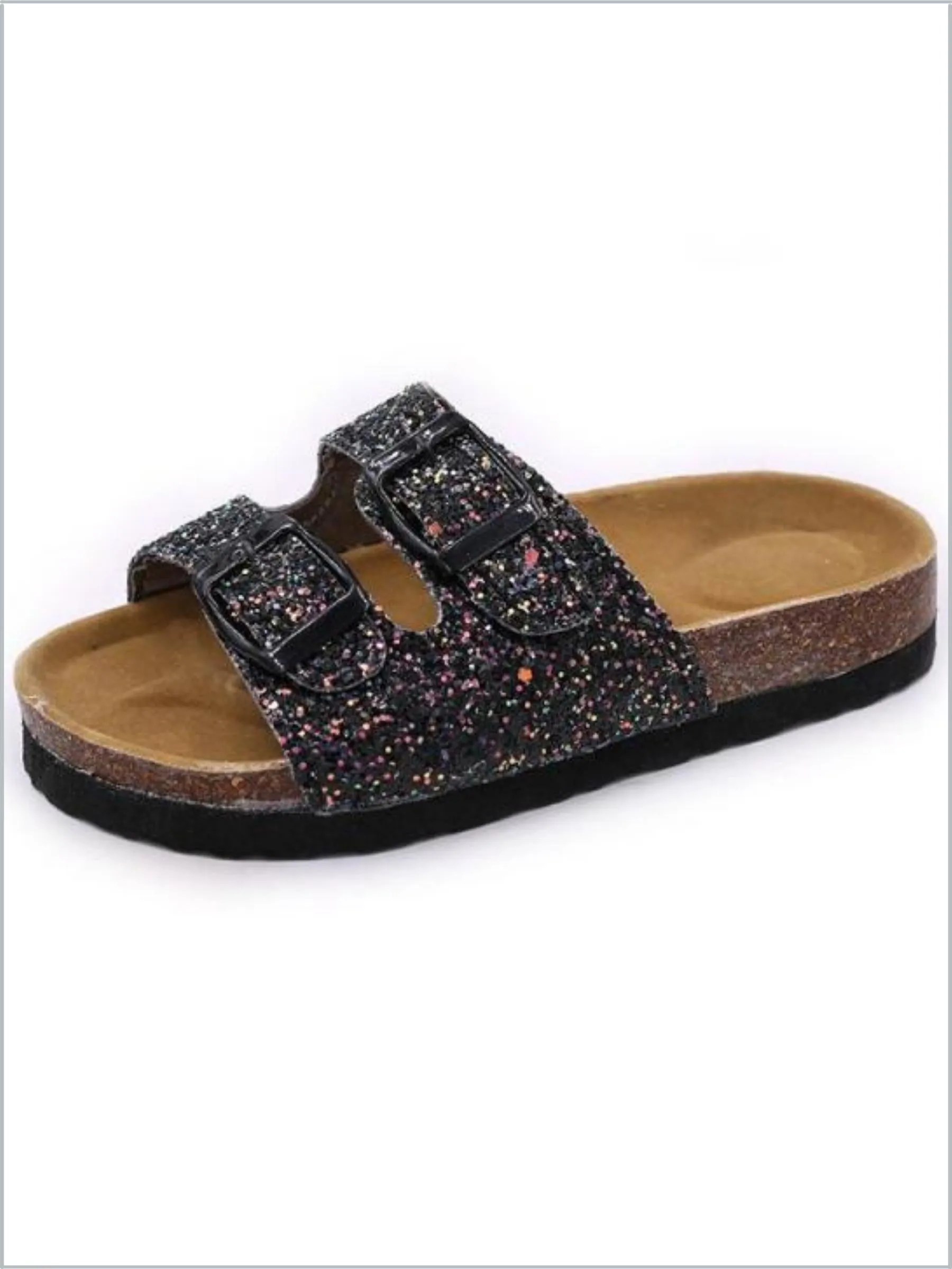 Girls Sparkle Sequined Sandals
