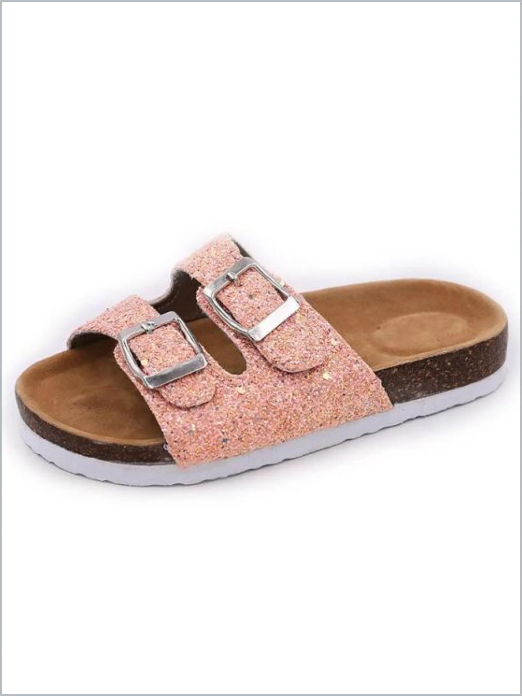 Girls Sparkle Sequined Sandals