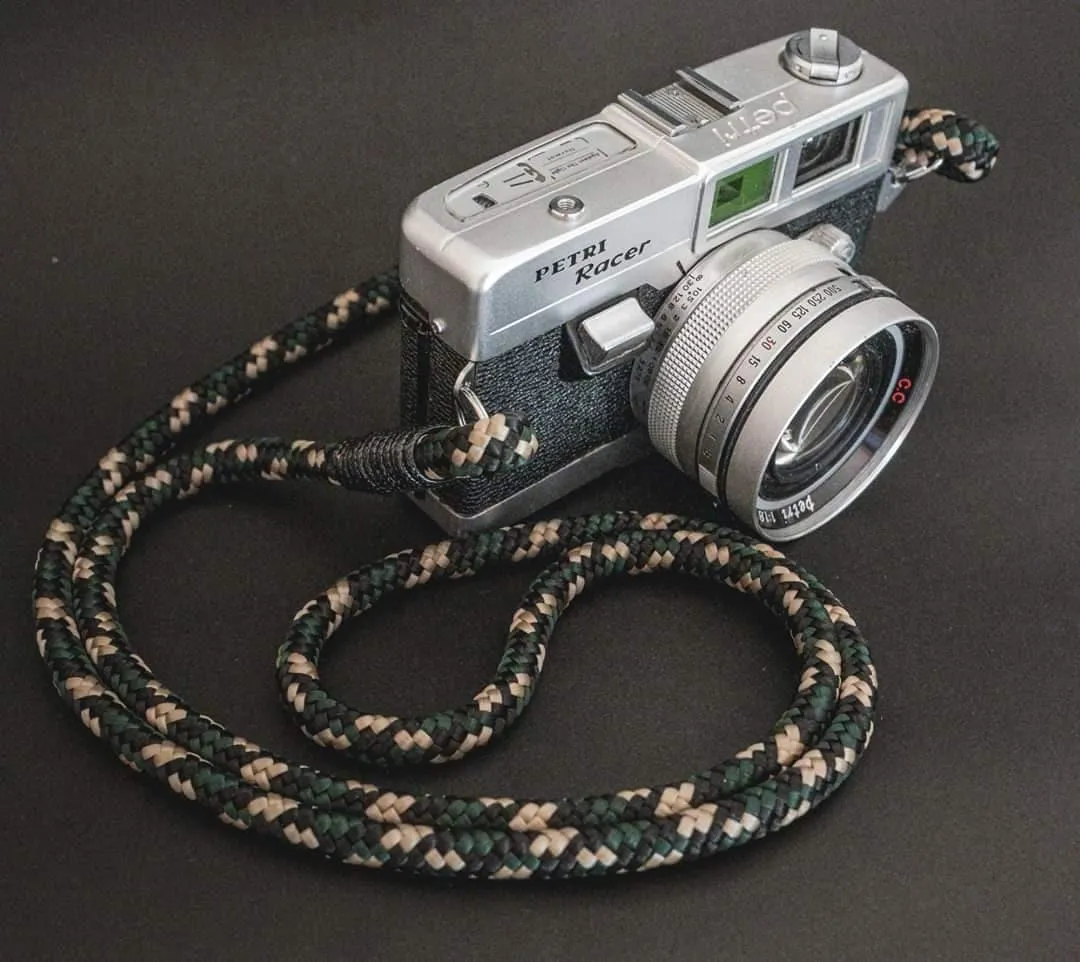 Green -Black-Gold Camera Strap