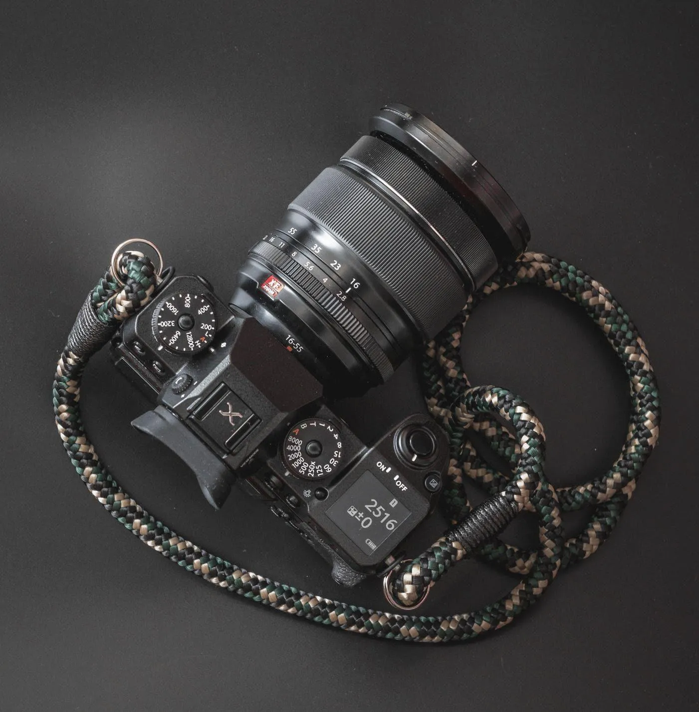 Green -Black-Gold Camera Strap