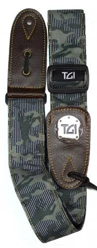 Green Camouflage Guitar Strap - TGI
