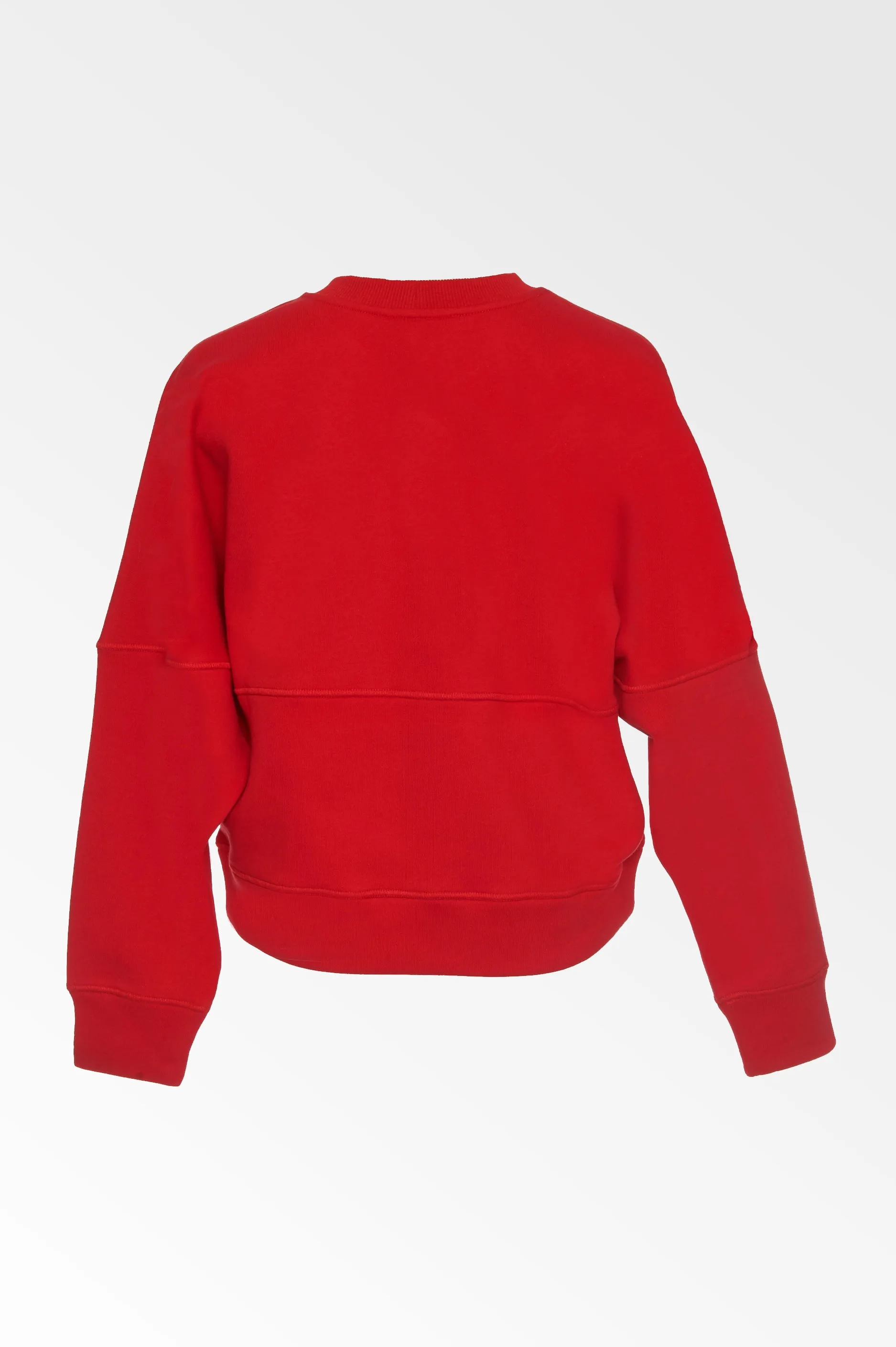 Hand Embroidered red sweatshirt