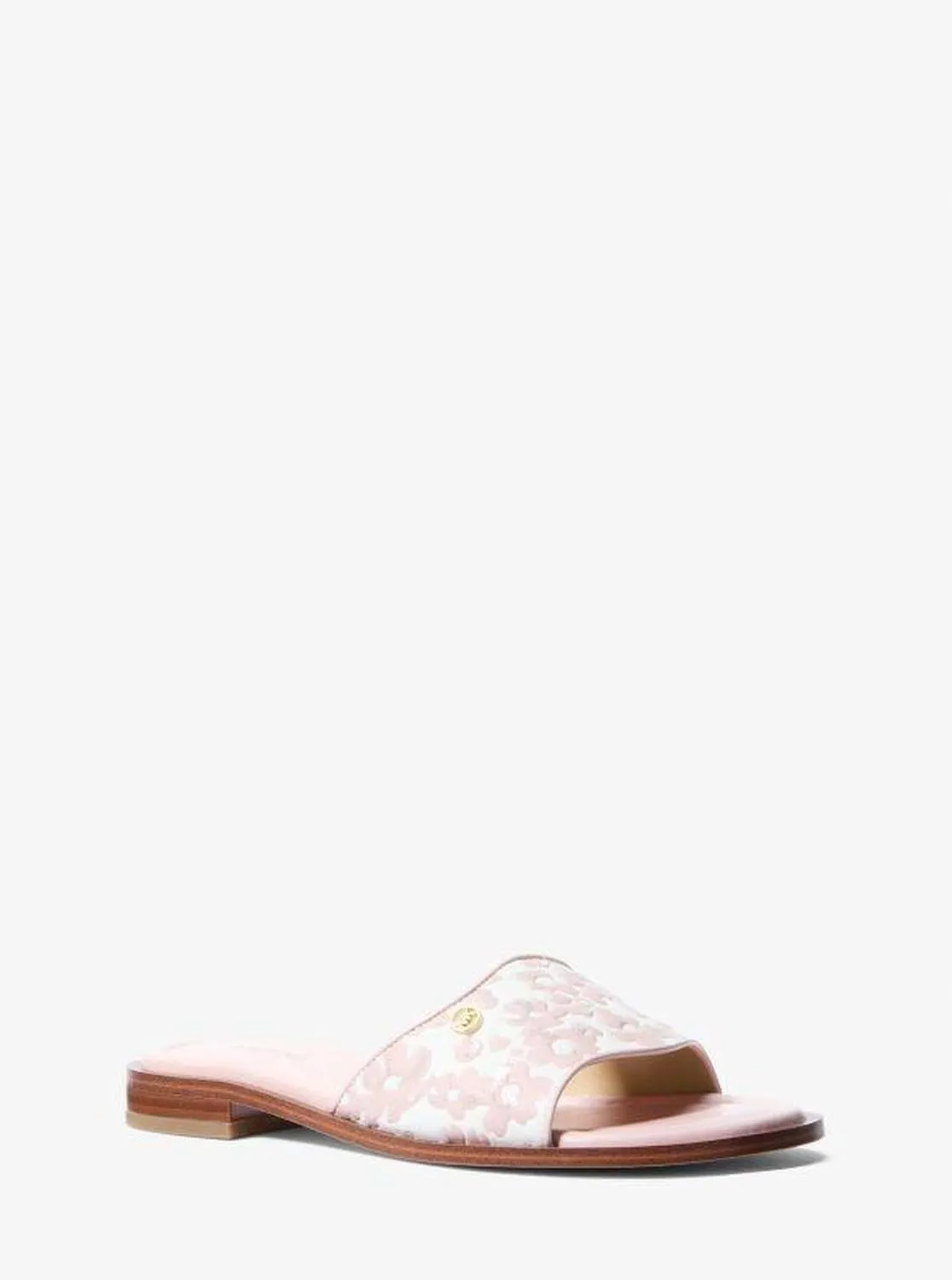 Hannah Sequined Floral Print Slide Sandal