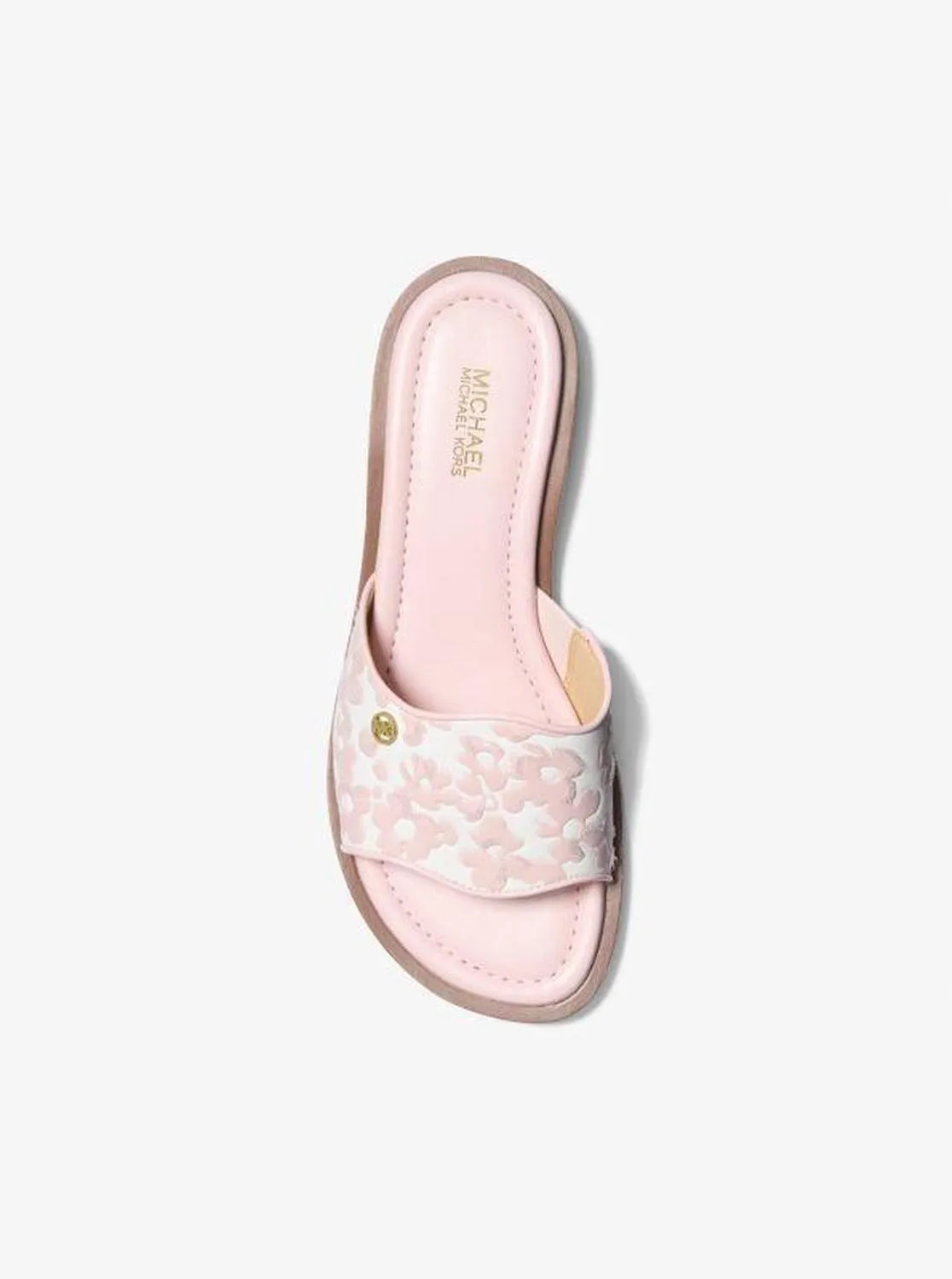 Hannah Sequined Floral Print Slide Sandal