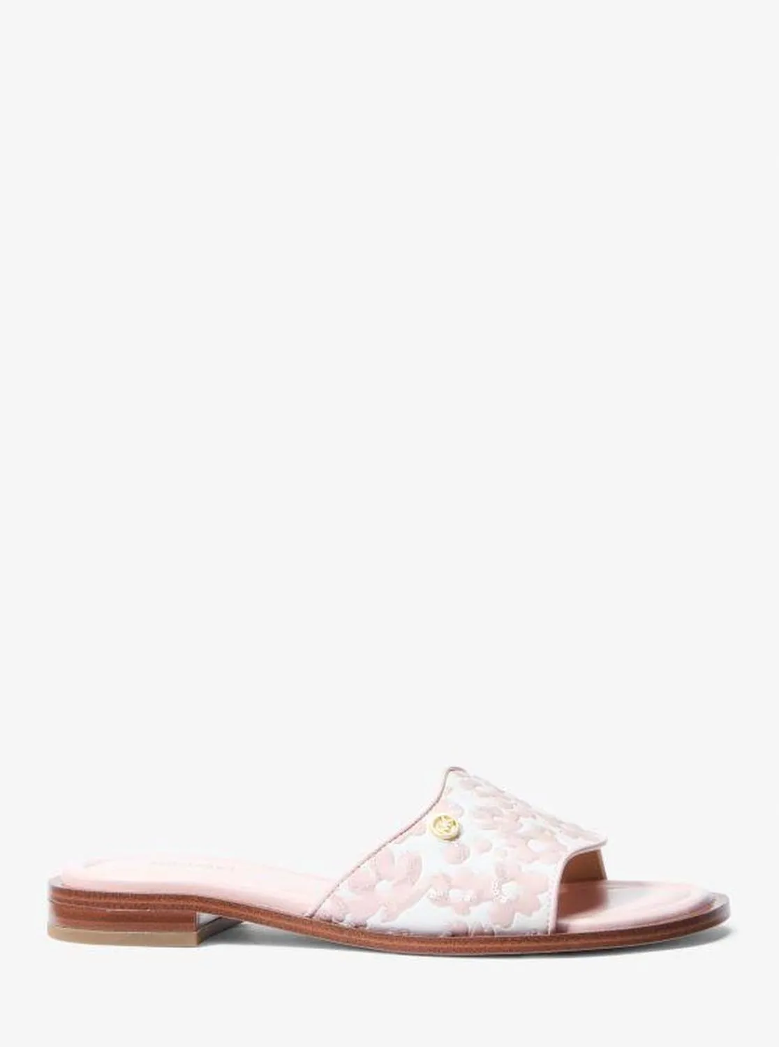 Hannah Sequined Floral Print Slide Sandal