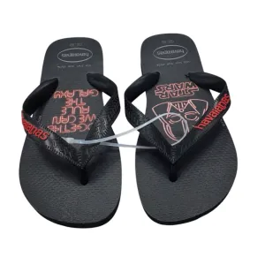 Havaianas Boy's Black Flip Flops Size 3 Youth