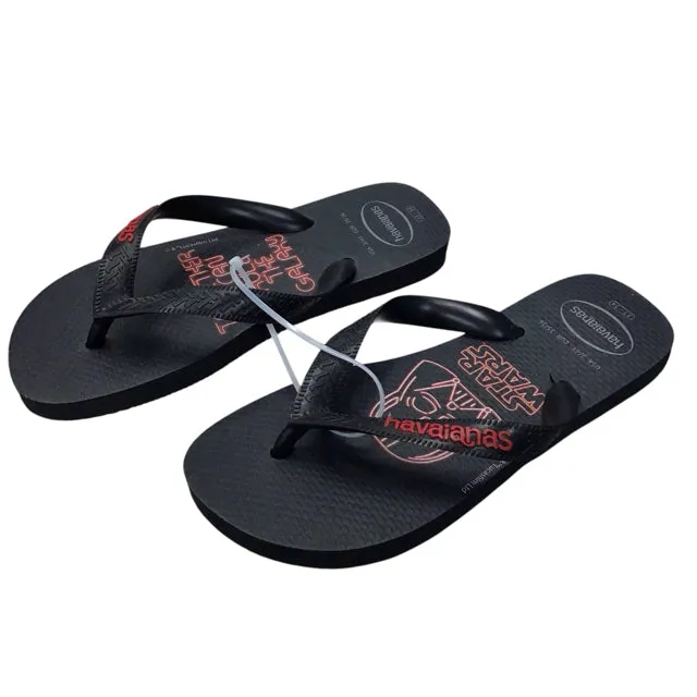 Havaianas Boy's Black Flip Flops Size 3 Youth