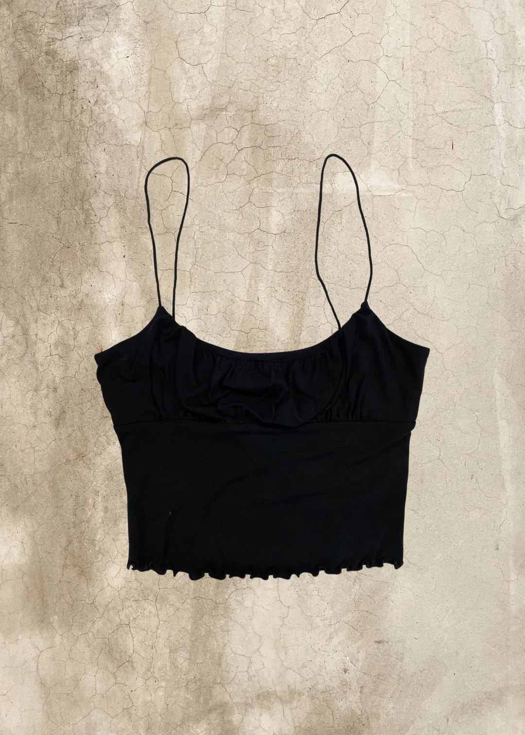 Hazel Bubble Cami Top - Black