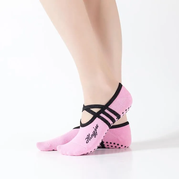 HJ Non-Slip Round Backless Yoga Socks