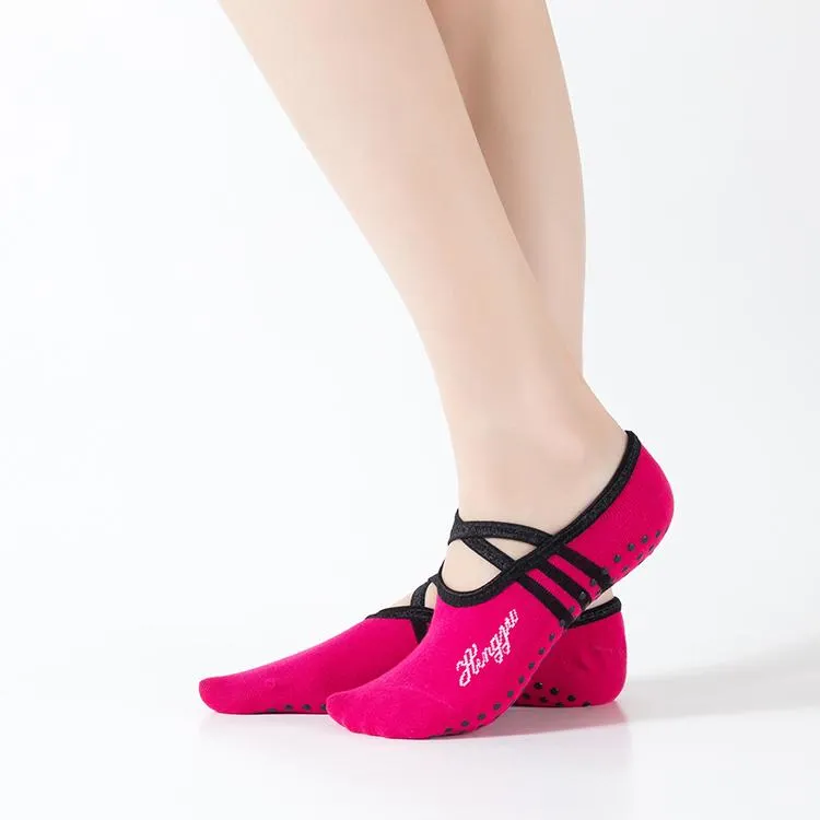HJ Non-Slip Round Backless Yoga Socks
