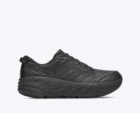 Hoka Women's Bondi SR Cushioned Road Running Shoe in Frost, Harbor Mist & Black Available in Wide Widths