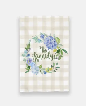 Hydrangea Personalized Garden Flag