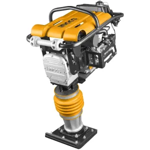 Ingco Gasoline Tamping Rammer 6.5HP 10kN Impact Force - GRT75-2