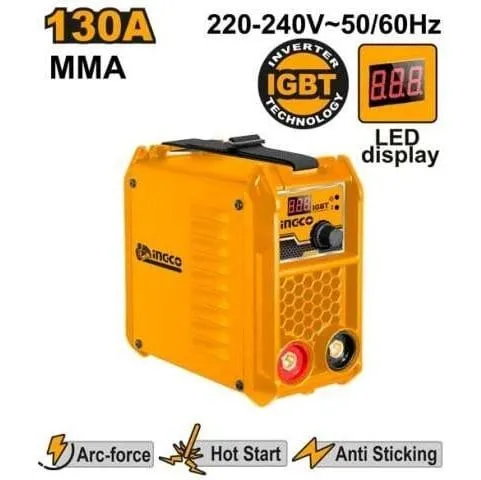 Ingco Inverter MMA Welding Machine 130 AMP - ING-MMA13018