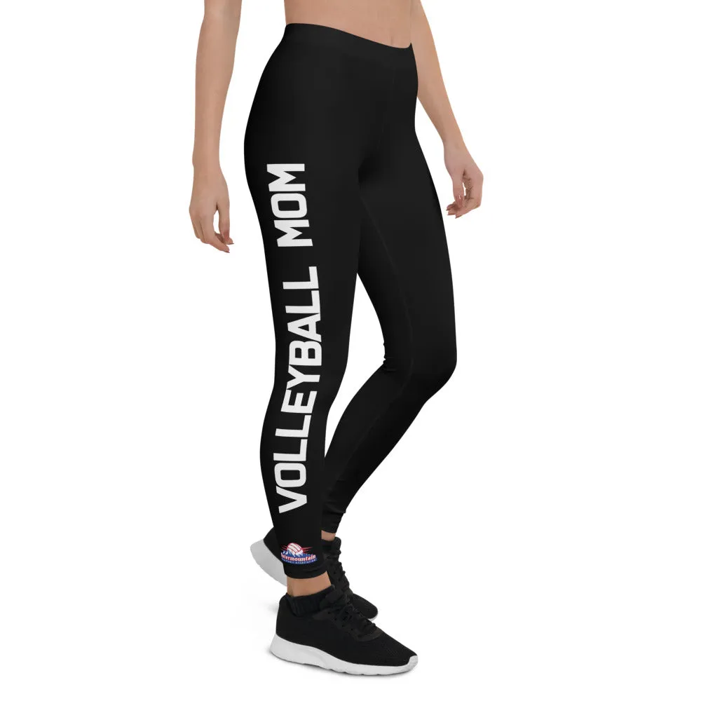 Intermountain Volleyball Mom Black Leggings