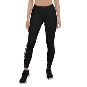 Intermountain Volleyball Mom Black Leggings