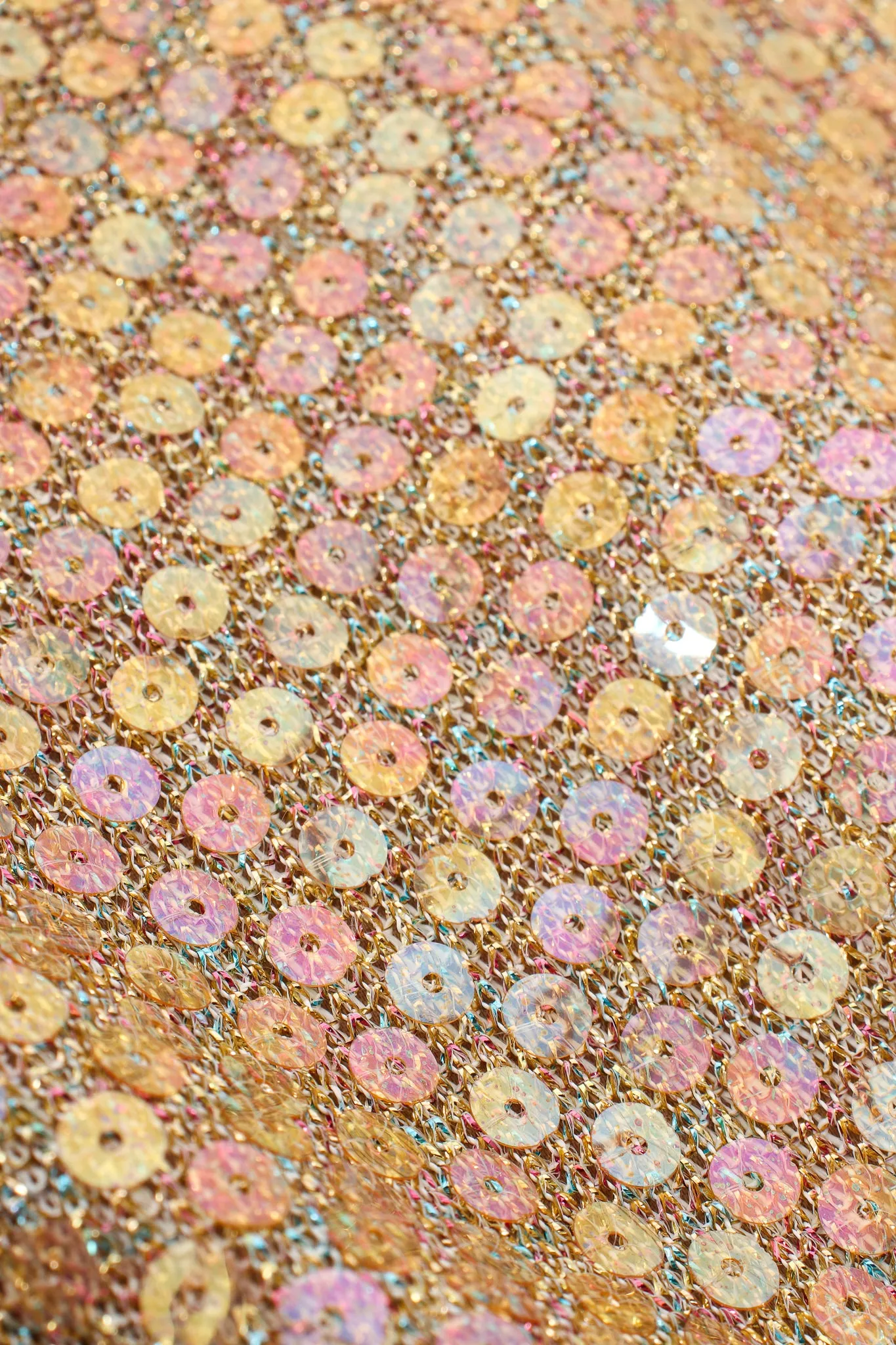 Iridescent Champagne Sequin Dress