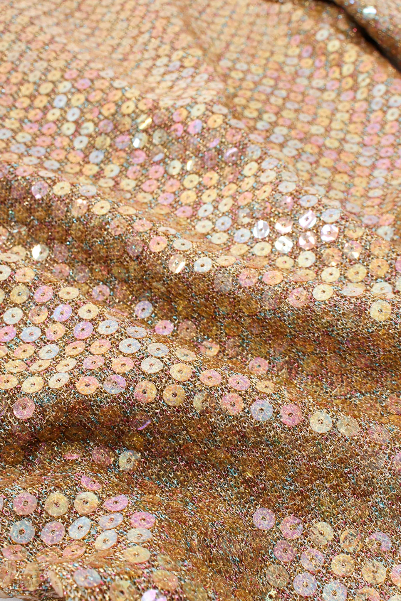 Iridescent Champagne Sequin Dress