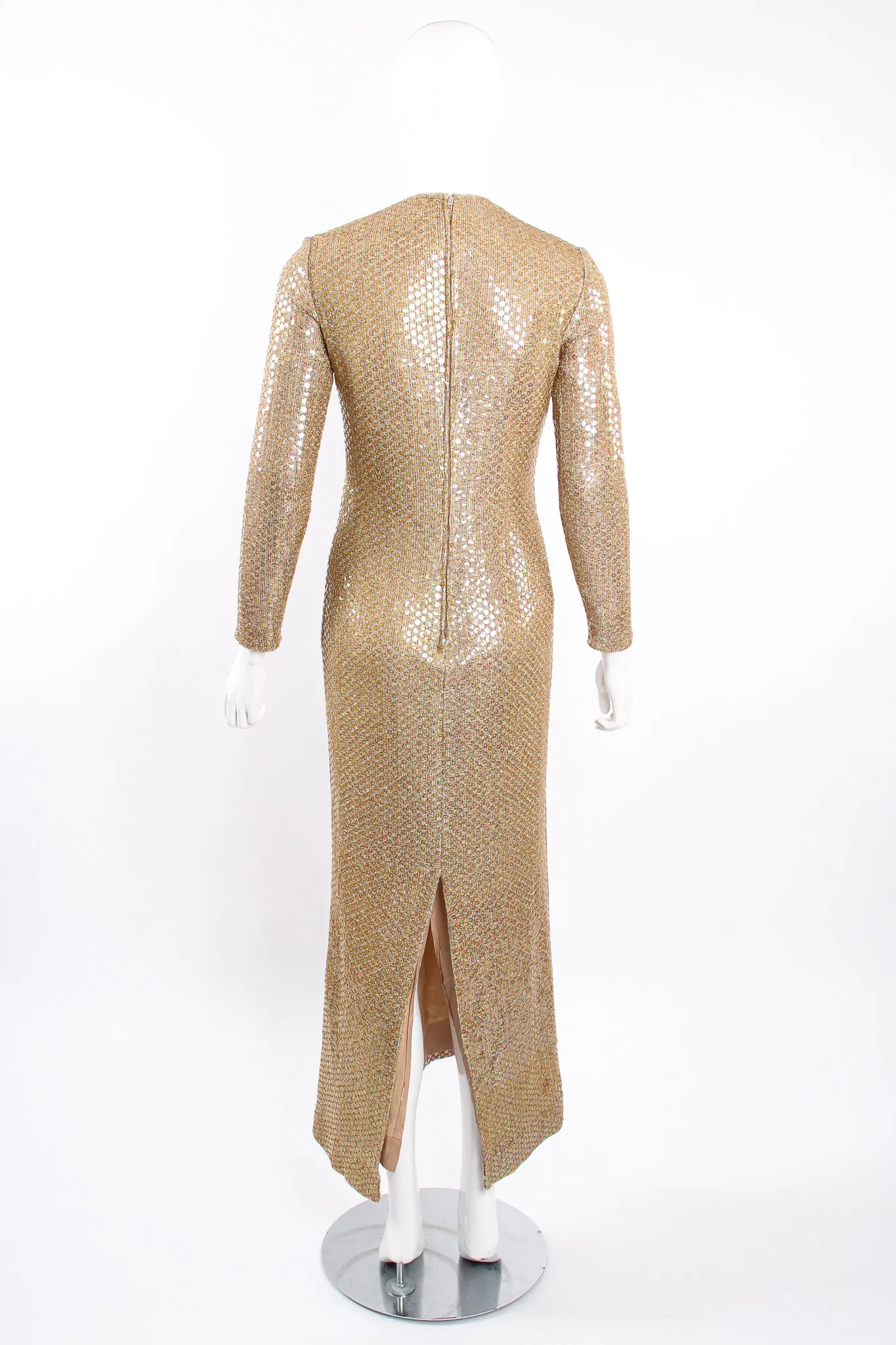 Iridescent Champagne Sequin Dress