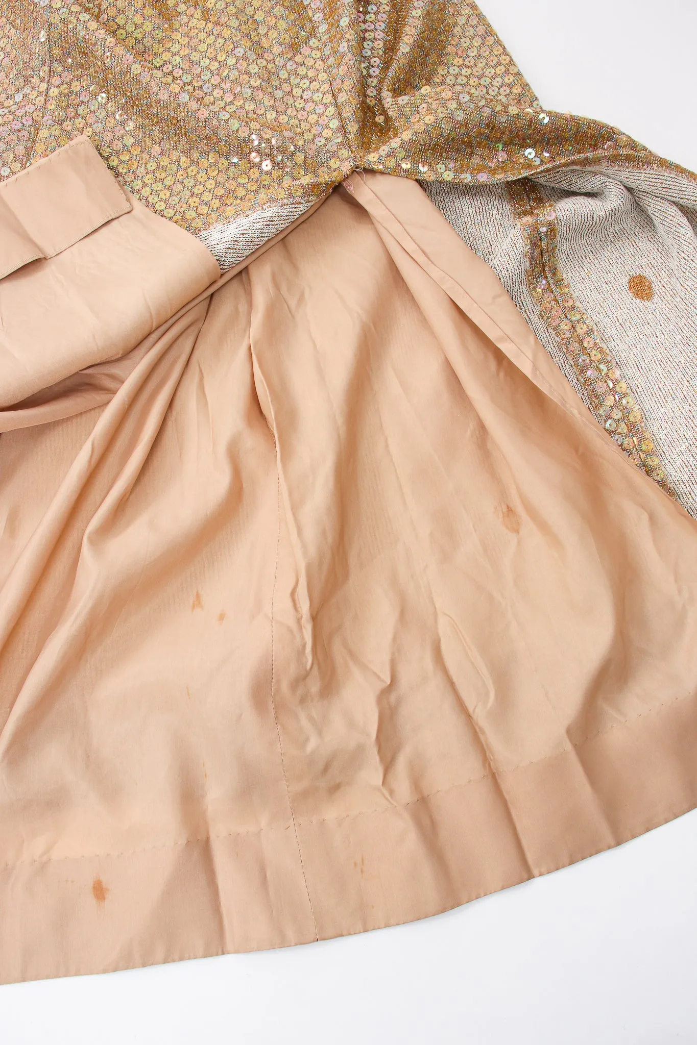 Iridescent Champagne Sequin Dress