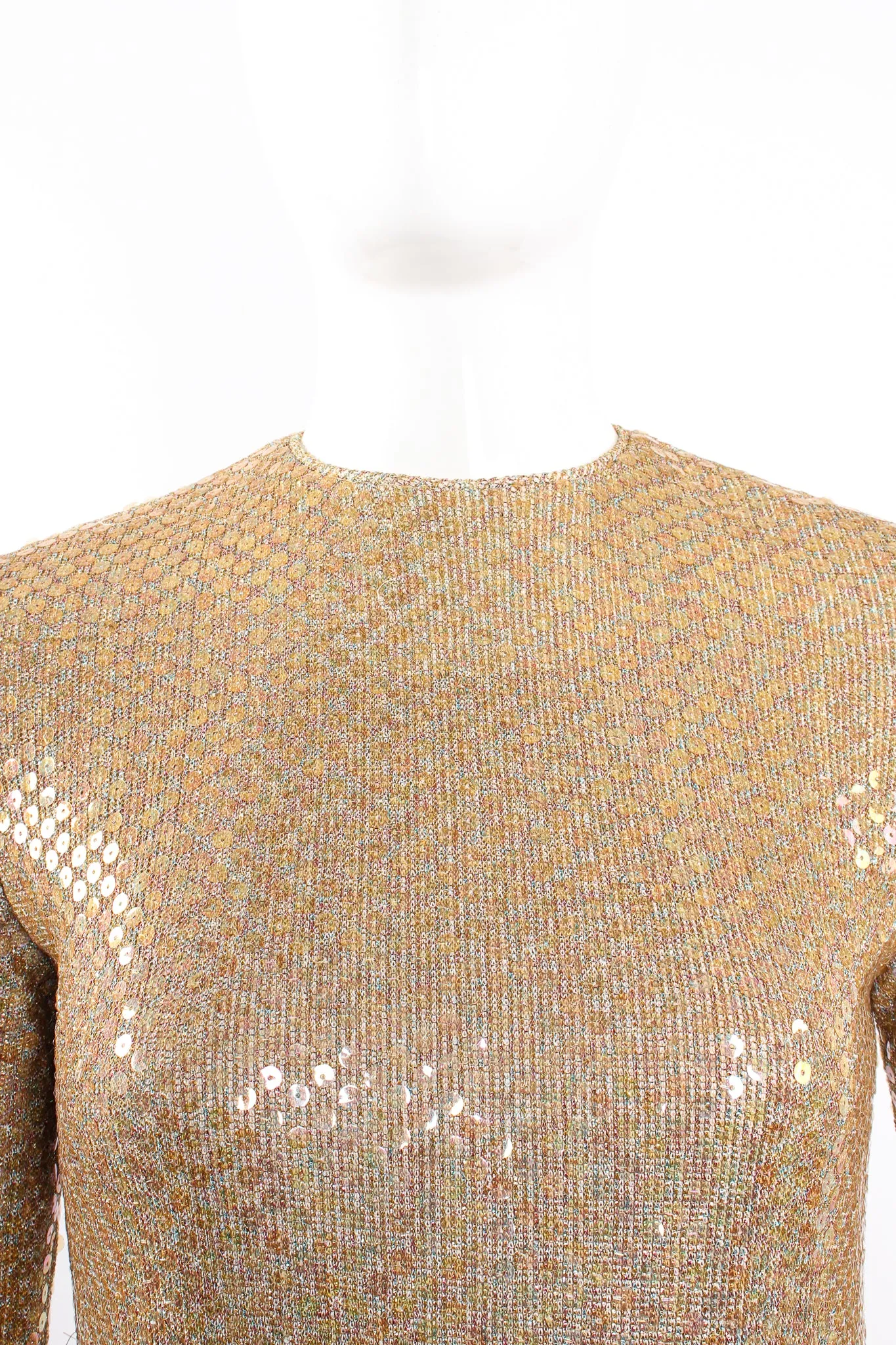 Iridescent Champagne Sequin Dress