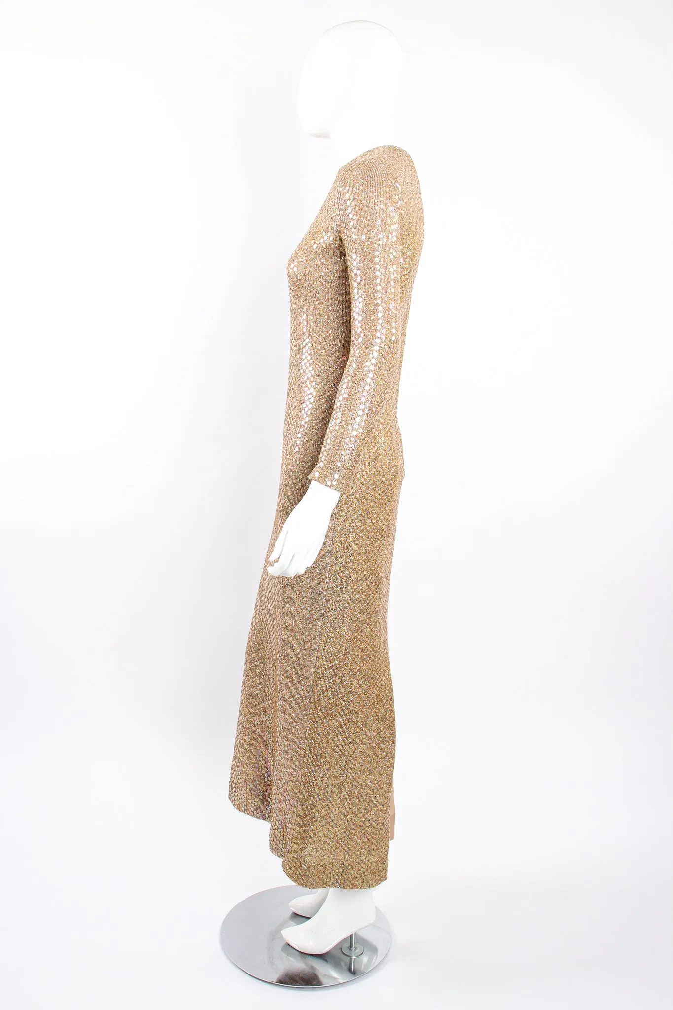 Iridescent Champagne Sequin Dress