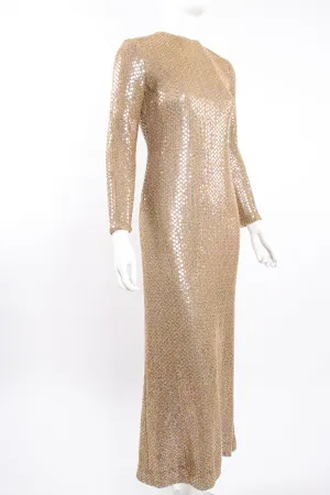 Iridescent Champagne Sequin Dress