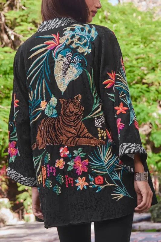 Johnny Was Monica Kimono (Lined) | Black