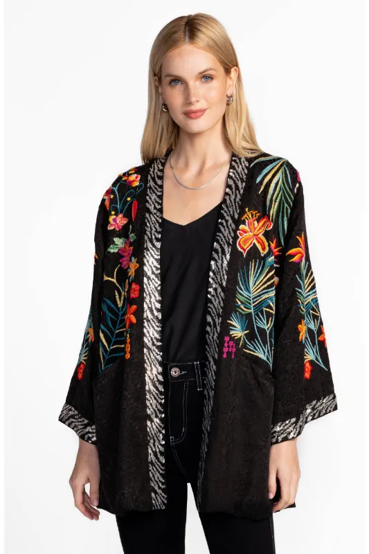 Johnny Was Monica Kimono (Lined) | Black