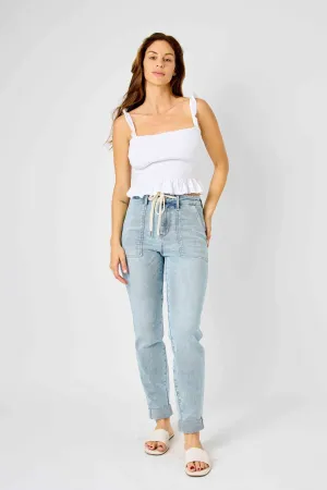 Judy Blue Airplane Mode High Waist Vintage Jogger