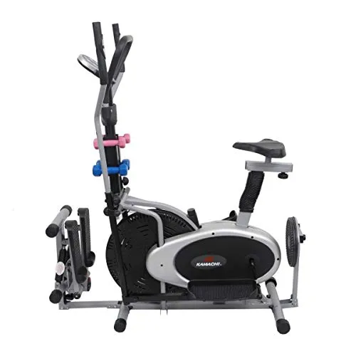 Kamachi OB-330 Elliptical Orbitrack Bike (4 in 1) with Stepper, Twister & Dumbbells; Exercise Cycle; Cross Trainer
