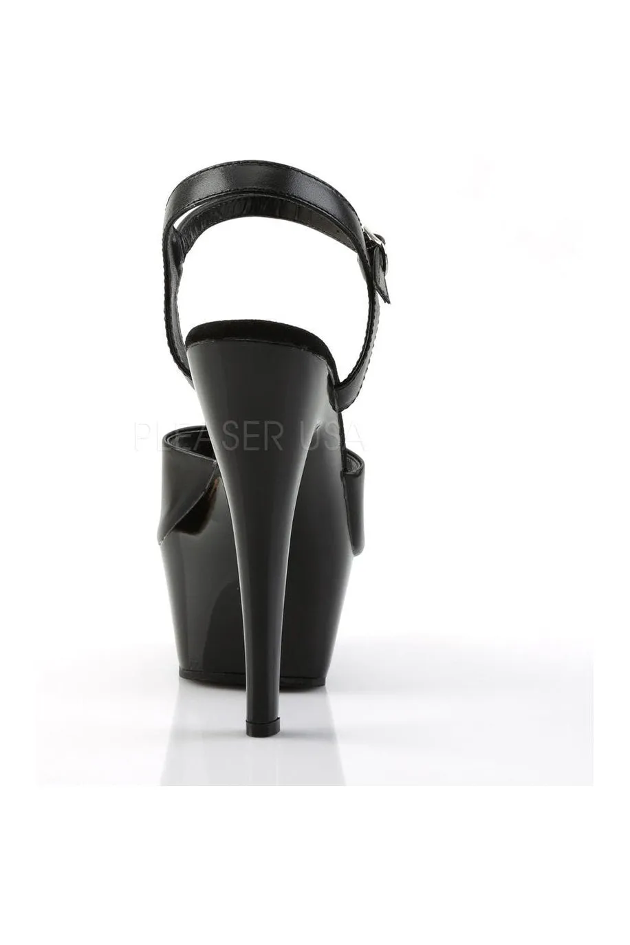 KISS-209 Platform Sandal | Black Genuine Leather