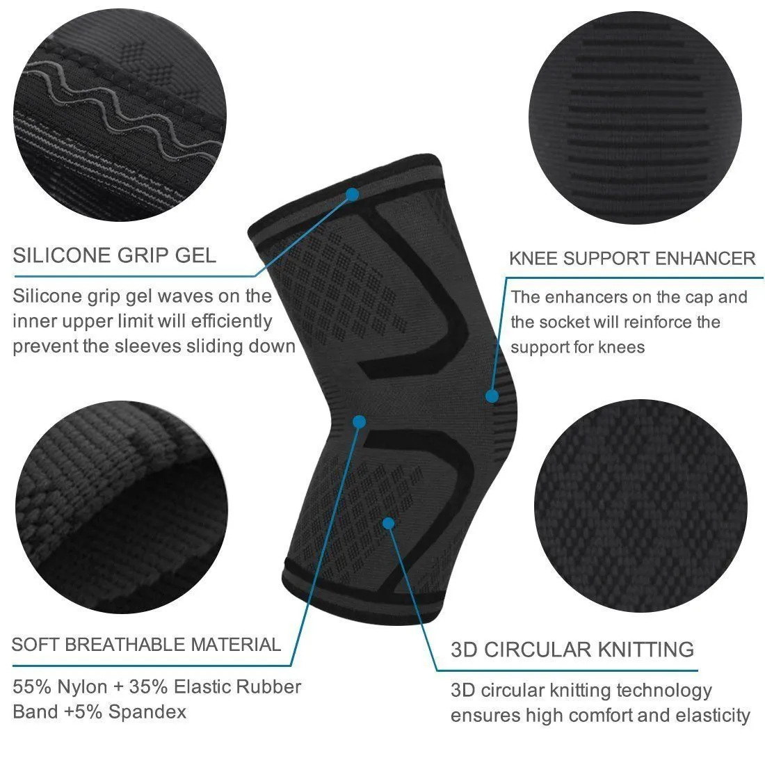 Knee Brace - Compression Support Sleeve ~ Lift and Rise!