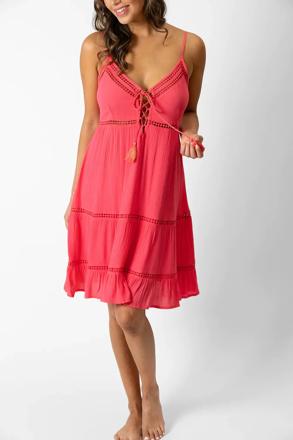Koy Miami Luxe Strappy Mini Dress