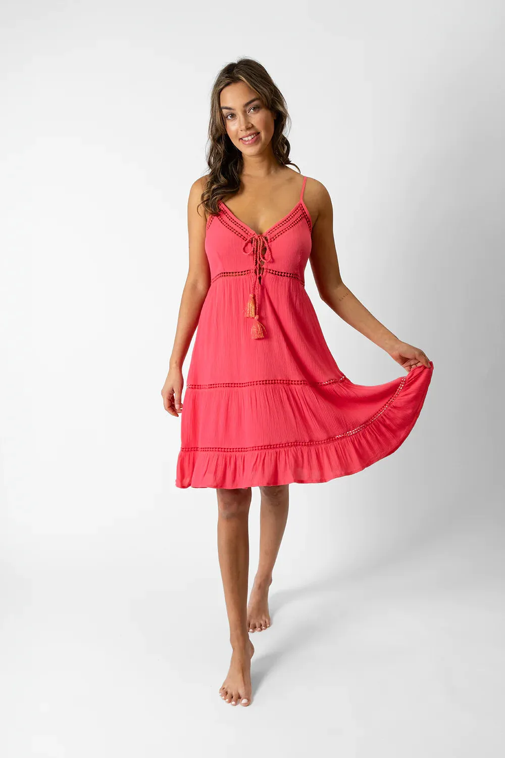 Koy Miami Luxe Strappy Mini Dress
