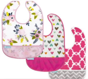 Kushies 3pk Bibs 6-12m