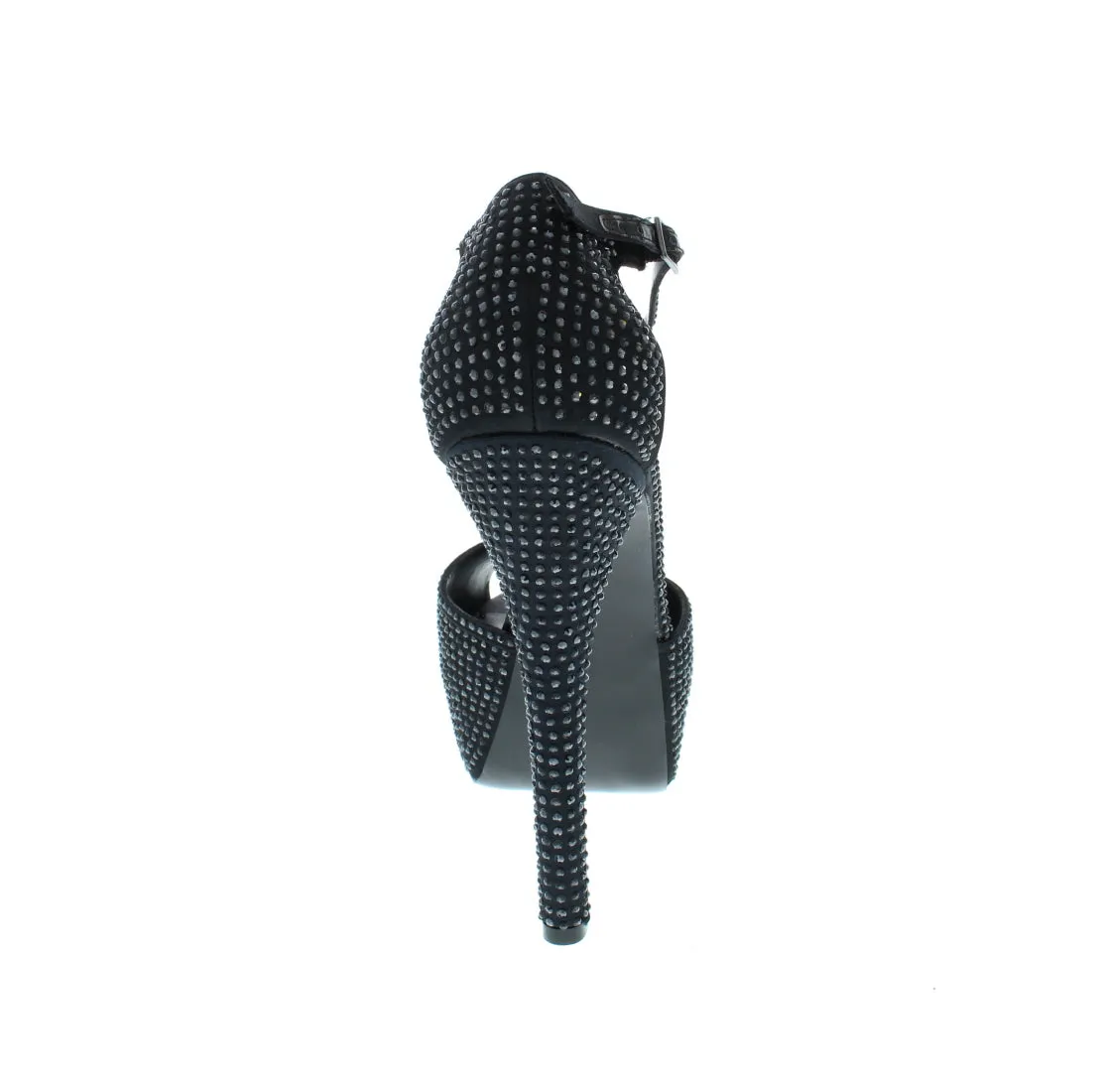 LA SPARKLE STILETTO OPEN TOE T-ANKLE STRAP