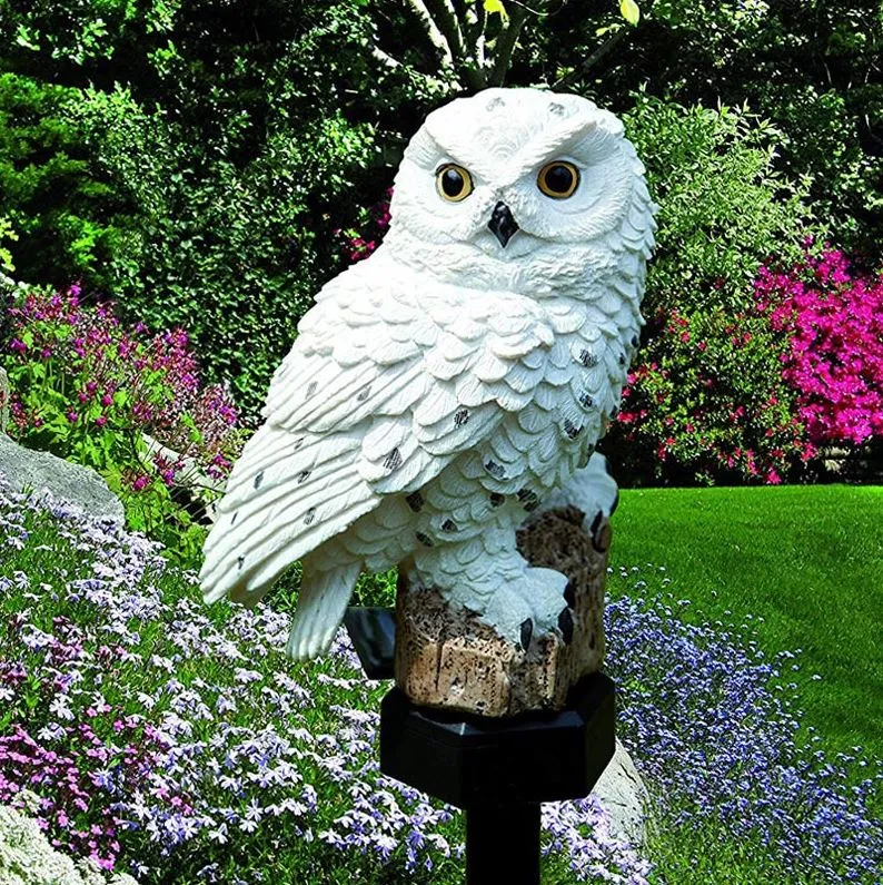 Led Solar Power Owl Stake Lights
