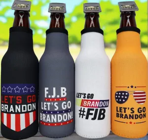Let's Go Brandon Republican Insulated Beer Bottle Cooler Sleeve 12 oz. Bottle Insulator