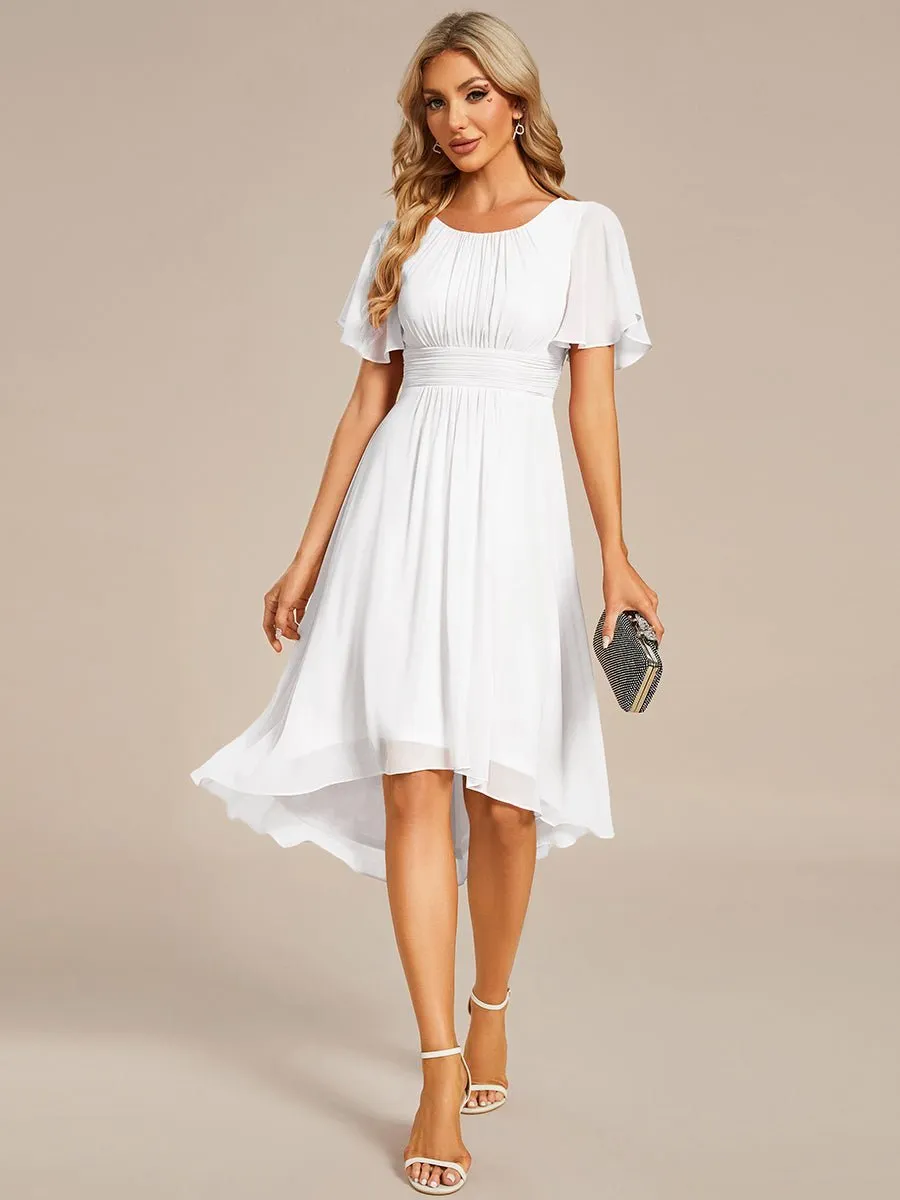 Lidia shorter style high neck wedding gown in ivory s24-26 Express NZ wide