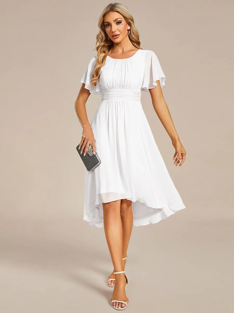 Lidia shorter style high neck wedding gown in ivory s24-26 Express NZ wide