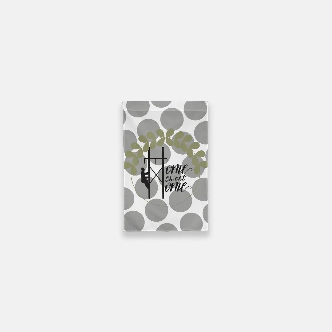 Lineman Home Sweet Home Garden Flag - 12" x 18"