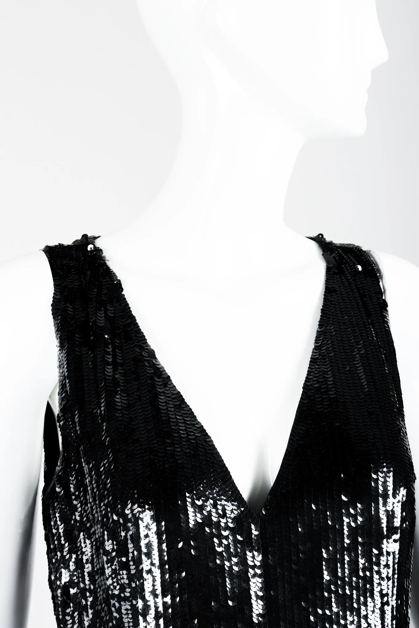 Liquid Sequin Black Tie Jumpsuit