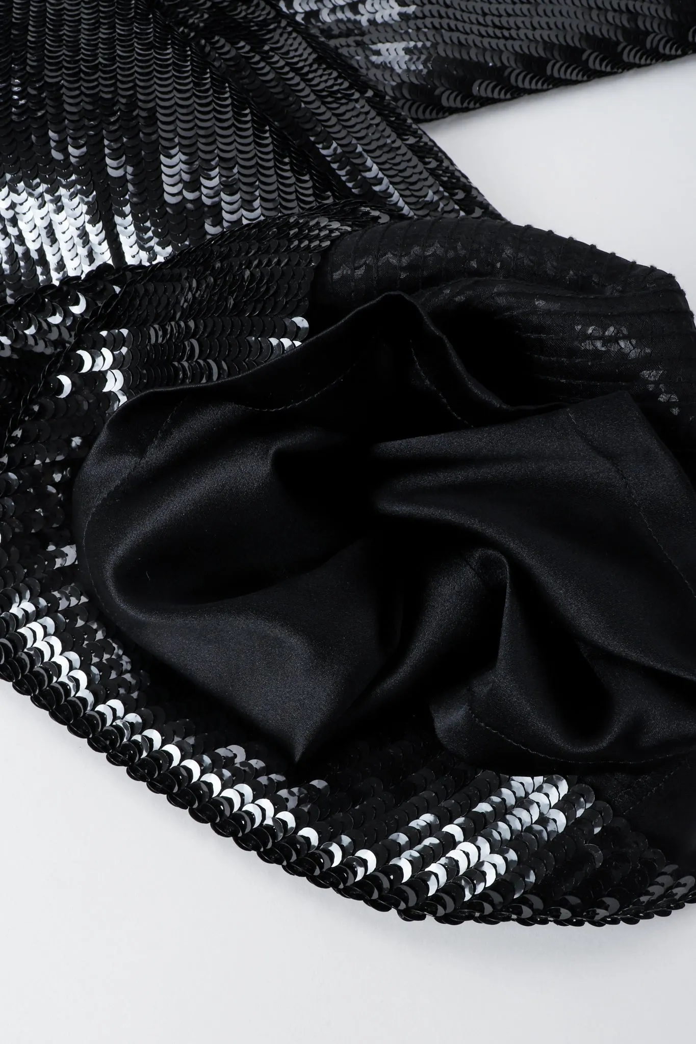 Liquid Sequin Black Tie Jumpsuit