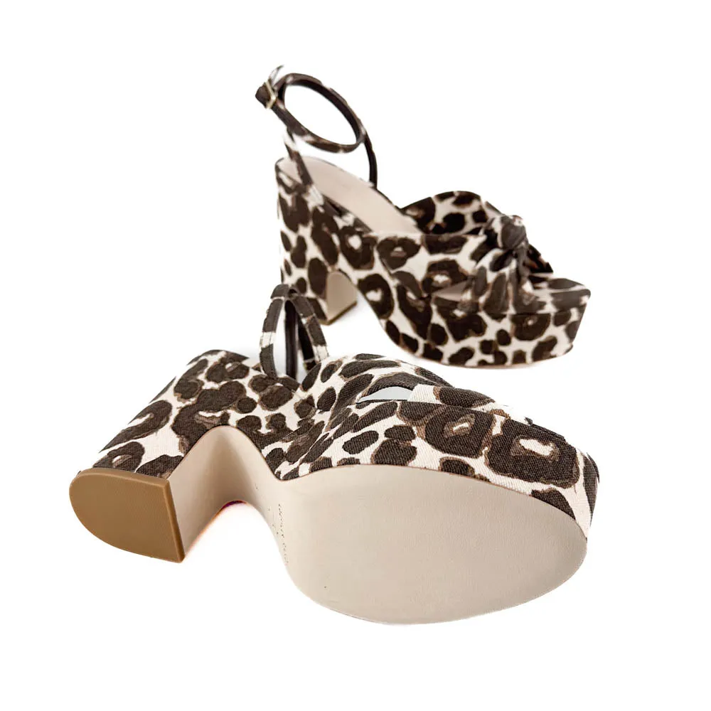 Loeffler Randall - Liza Platform Sandal (Leopard)