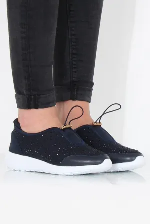 Lorraine Blue Sparkle Trainers